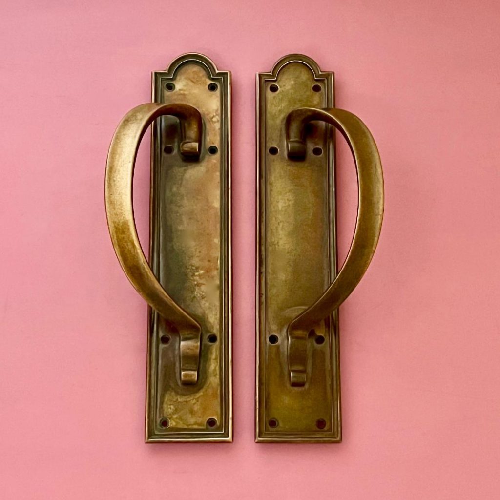 Oversized Vintage Solid Brass Door Knob, Large Door Handle Pull