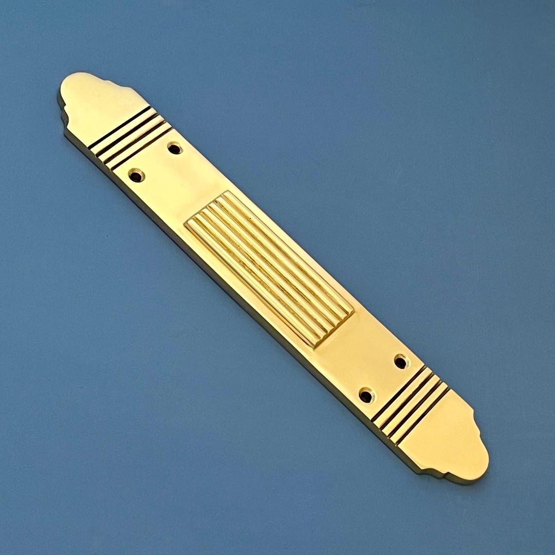 Large Arts & Crafts 14″ Brass Door Pull Handle Set Period Home Fittings